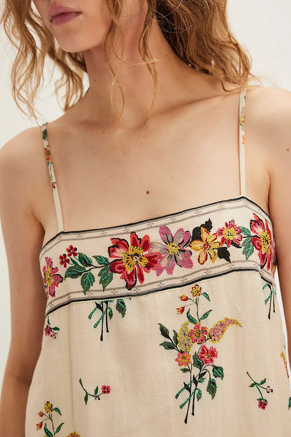 Bali Take Me With You Mini Dress (With Green Straps)