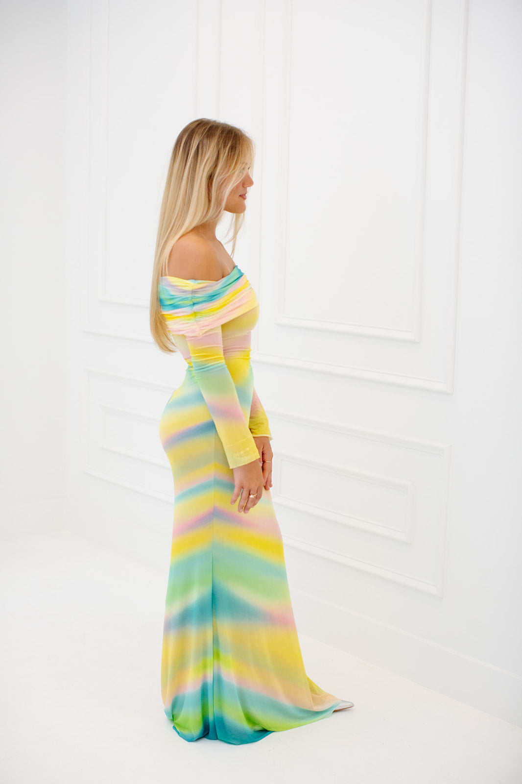 Thelma Dress - Rainbow Stripe