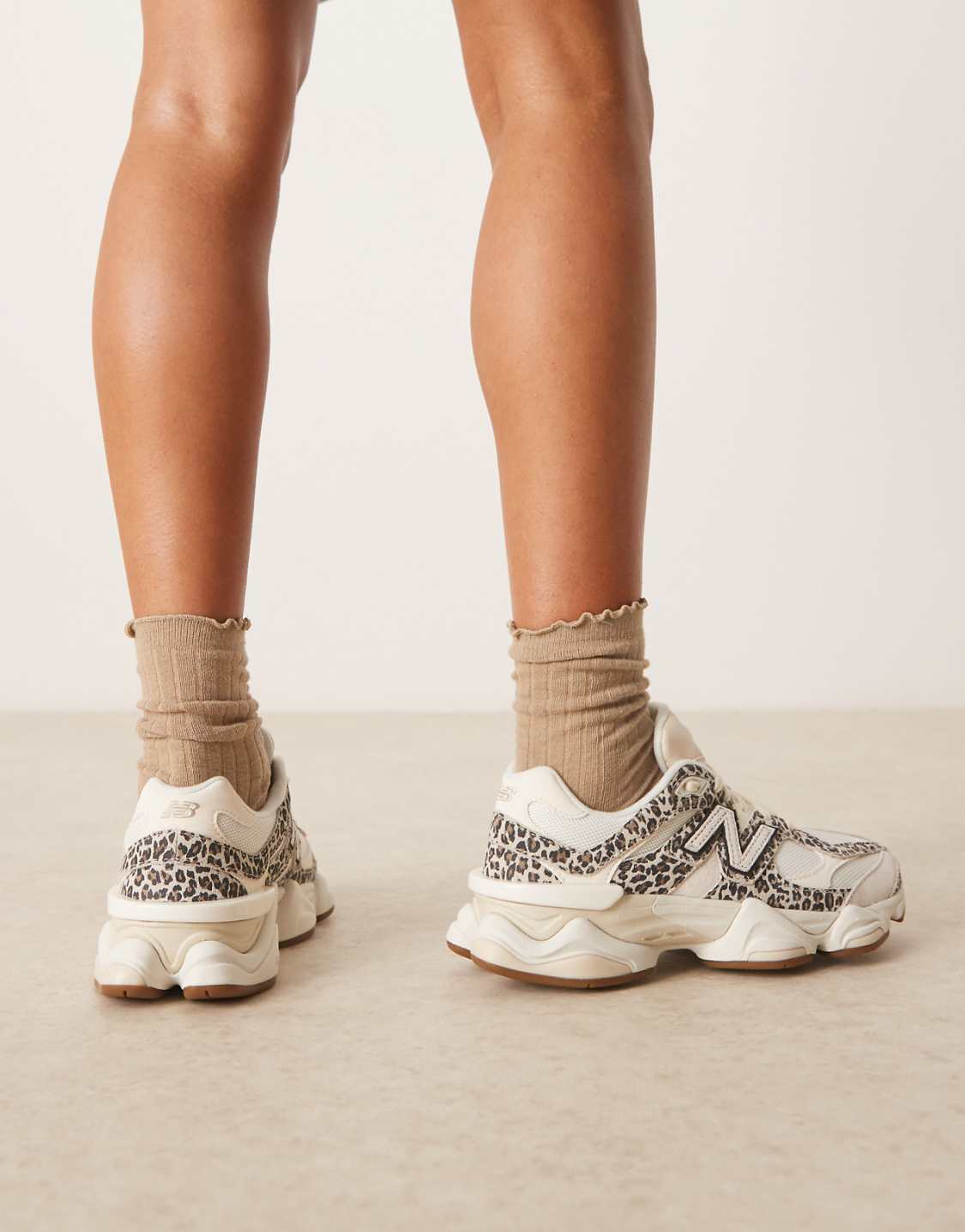 9060 Leopard Print Sneakers