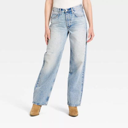 Denim Rhinestone Jeans